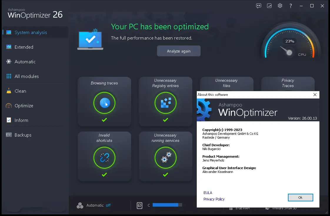 Ashampoo WinOptimizer